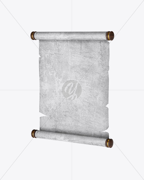 Paper Scroll   Half Side View PSD #3