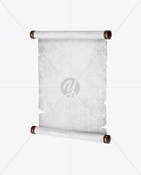 Paper Scroll   Half Side View PSD #3