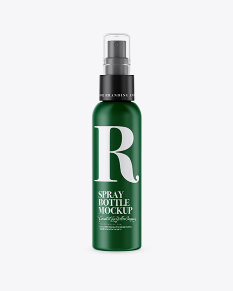 Matte Spray Bottle Mockup