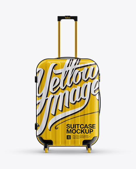 Travel Suitecase Mockup - Front View Travel Suitecase Mockup - Front View