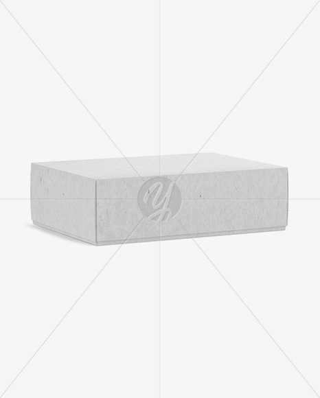 Textured Box Mockup   Half Side View (High Angle Shot) PSD #3