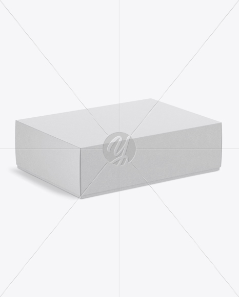 Kraft Box Mockup   Half Side View (High Angle Shot) PSD #3