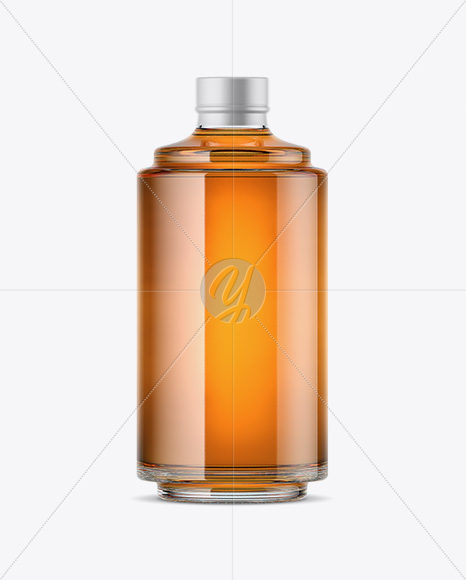 Glass Bottle W  Whisky Mockup PSD #3