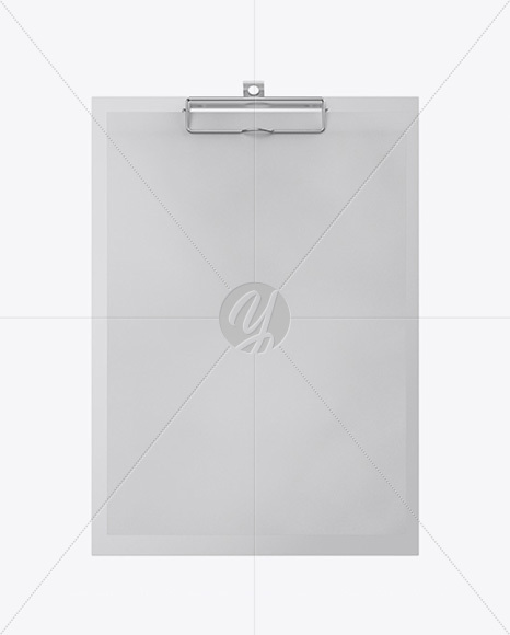 Plastic Clipboard With Paper Mockup   Front View PSD #3