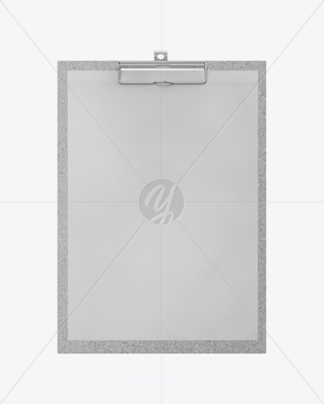 Cork Clipboard With Paper Mockup   Front View PSD #3