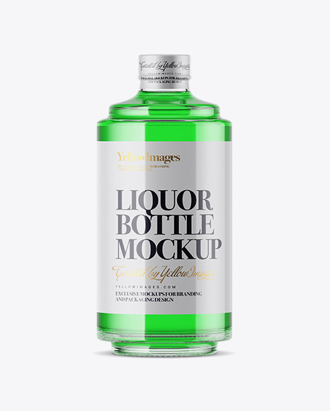 Download Download Psd Mockup Alcohol Bottle Cap Clear Drink Glass ... Yellowimages Mockups