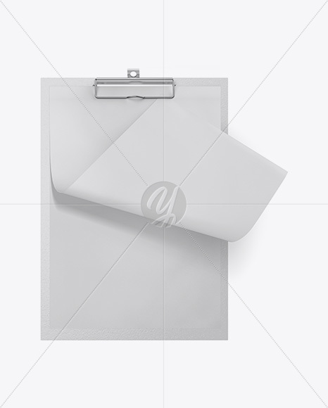 Textured Clipboard With Paper Mockup   Front View PSD #3