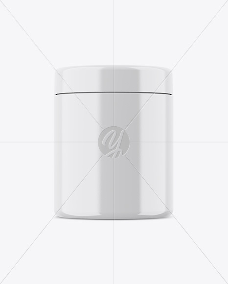 Glossy Plastic Jar Mockup PSD #3