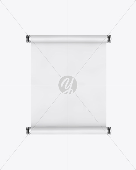 Paper Scroll   Front View PSD #3
