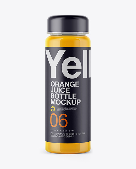 Orange Juice Bottle Mockup