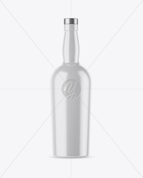Glossy Ceramic Bottle Mockup PSD #3