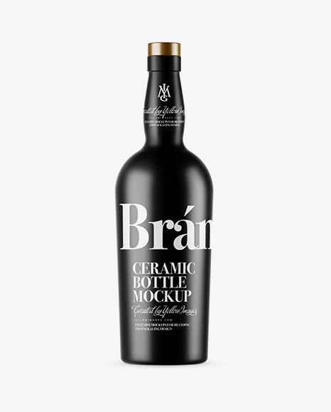 Download Matte Ceramic Bottle Mockup