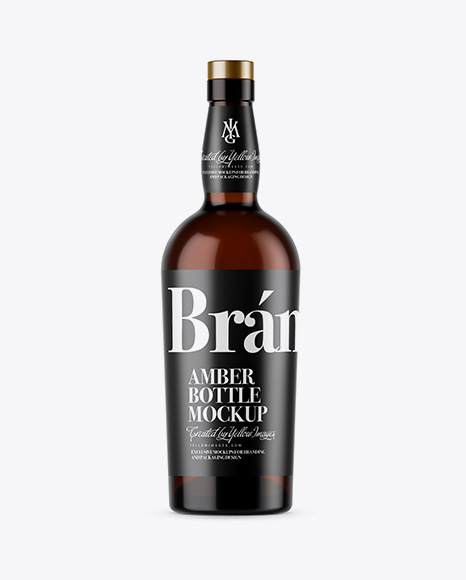 Amber Bottle Mockup