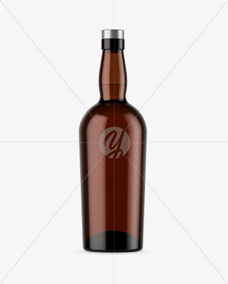 Amber Bottle Mockup PSD #3