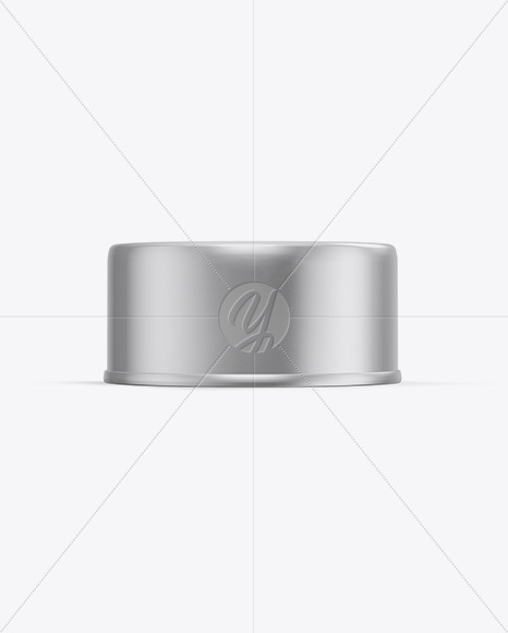 Free 5oz Can Mockup - Front & Top Views PSD Mockups
