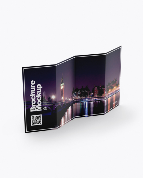 Download 4xDL Brochure Mockup - High Angle Shot