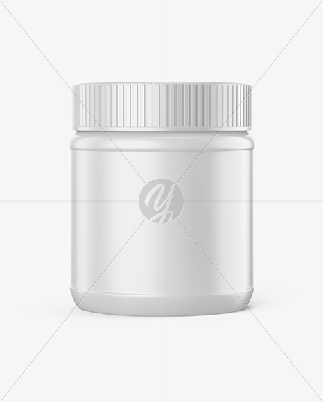 Matte Plastic Jar Mockup PSD #3