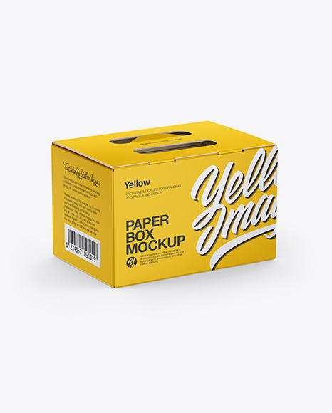 Download Matte Paper Box Mockup- Half Side View - Matte Box Mockup ... Yellowimages Mockups