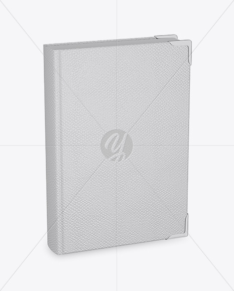 Book W  Leather Cover Mockup   Half Side View PSD #3