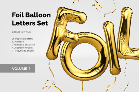 Foil Ballon Letters Set