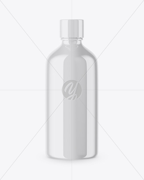 Glossy Plastic Bottle Mockup PSD #3
