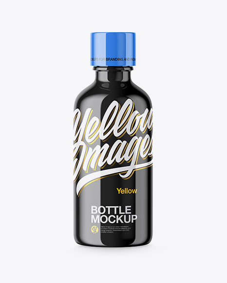 Glossy Plastic Bottle Mockup