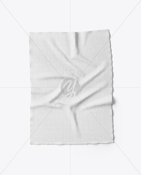 Waffle Towel Mockup   Top View PSD #3