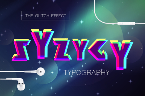 SYZYGY - The Glitch Effect Typography