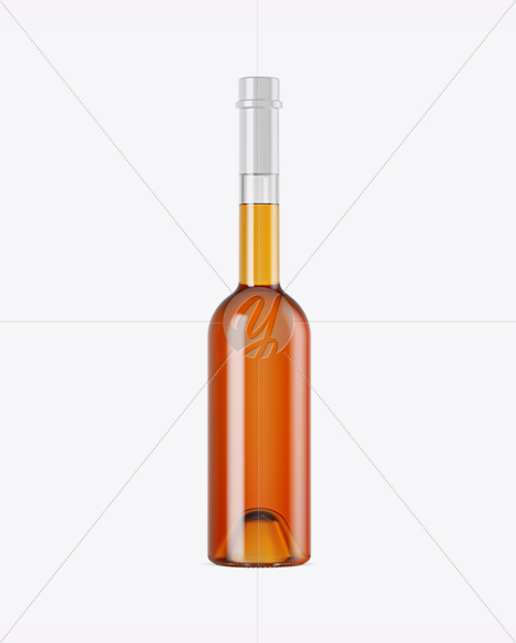 Clear Glass Whisky Bottle Mockup PSD #3