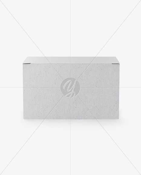 Download Kraft Box Mockup Half Side View High Angle Shot In Box Mockups On Yellow Images Object Mockups