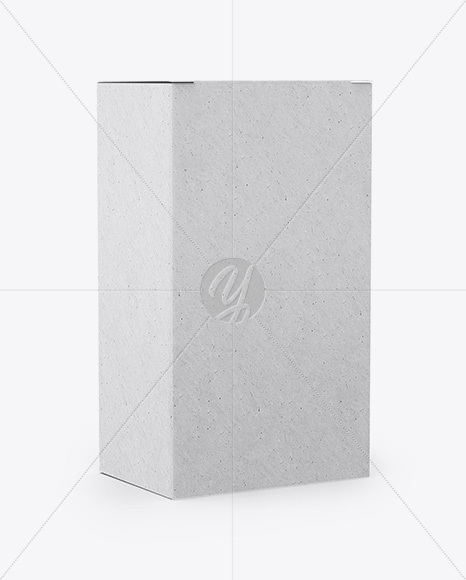 Kraft Box Mockup   Half Side View PSD #3