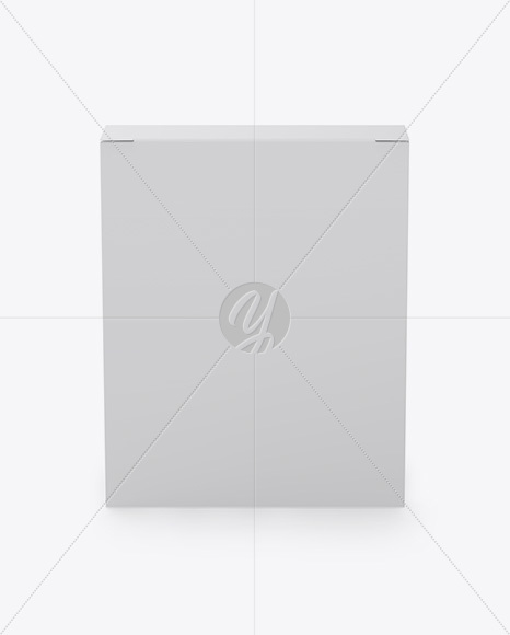 Paper Box Mockup   Front View (High Angle Shot) PSD #3