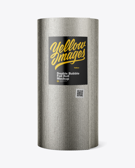 Double Bubble Foil Roll Mockup