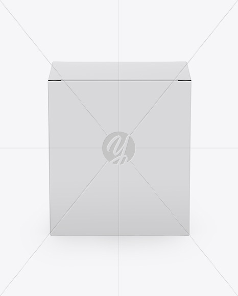 Paper Box Mockup   Front View (High Angle Shot) PSD #3