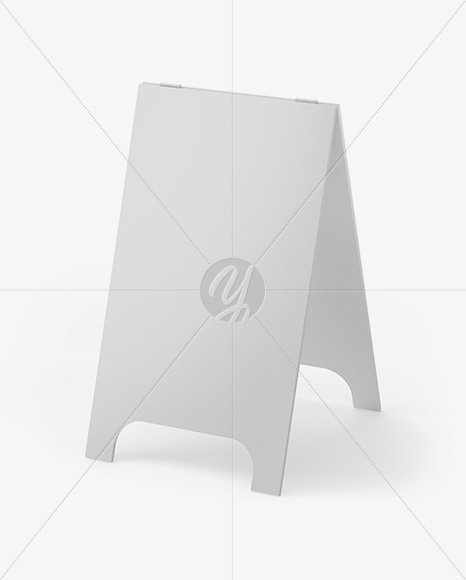 Pavement Sign Outdoor Advertising - Half Side View (High Angle Shot) Pavement Sign Outdoor Advertising - Half Side View (High Angle Shot)