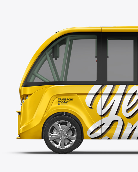Minibus Mockup - Side View