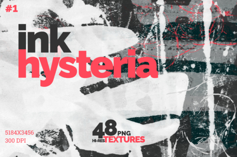 Ink Hysteria Ink Texture Collection 1 In Textures On Yellow Images Creative Store
