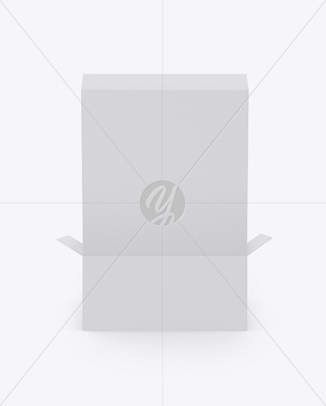 Opened Paper Box Mockup   Back View (High Angle Shot) PSD #3