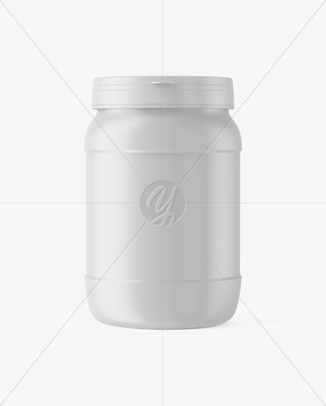 Matte Jar Mockup PSD #3