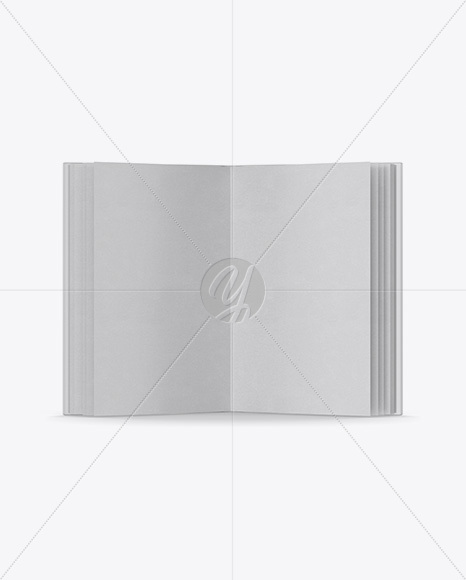 Opened Book W  Glossy Cover Mockup PSD #3