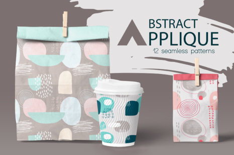 Abstract Applique - Seamless Patterns