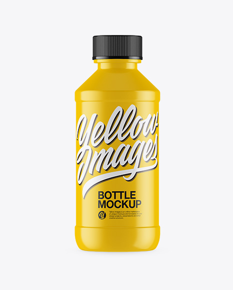 Glossy Bottle Mockup