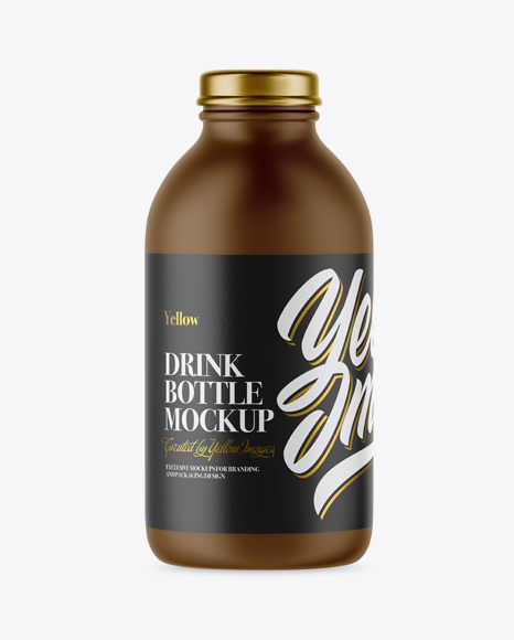 Matte Plastic Bottle Mockup