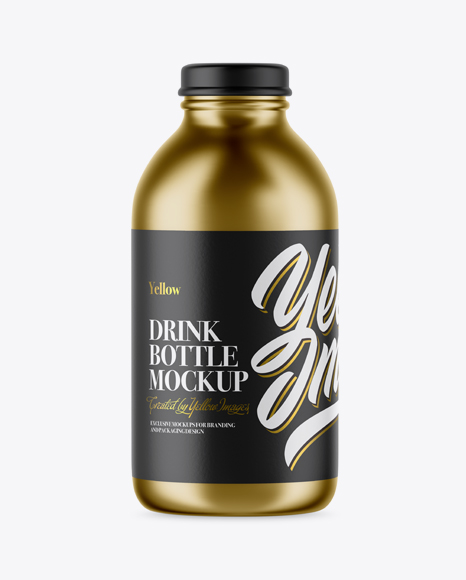 Metallic Bottle Mockup