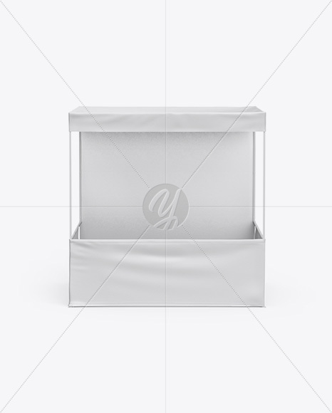 Advertising Display Tent Mockup   Front View (High Angle Shot) PSD #3