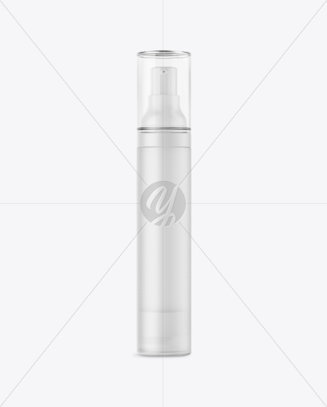 Cosmetic Bottle with Pump Mockup PSD #3