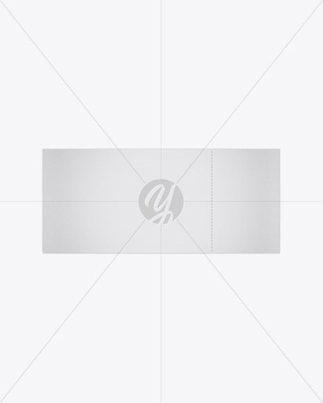 Textured Paper Ticket Mockup   Top View PSD #3
