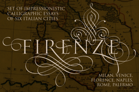 Calligraphic Italian cities