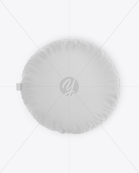Round Pillow Mockup   Top View PSD #3
