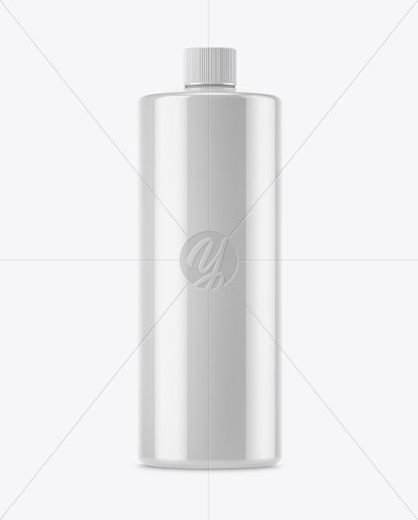 Glossy Plastic Bottle Mockup PSD #3